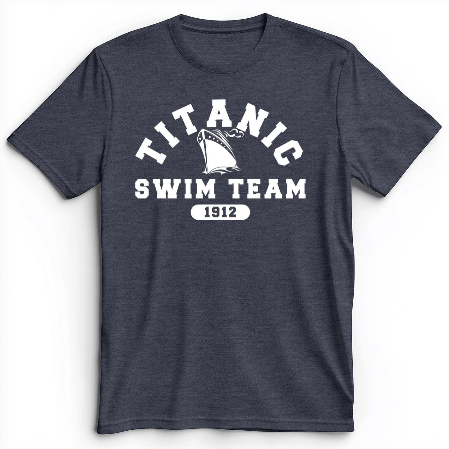 Titanic Swim Team Premium Tee Heather Navy / S
