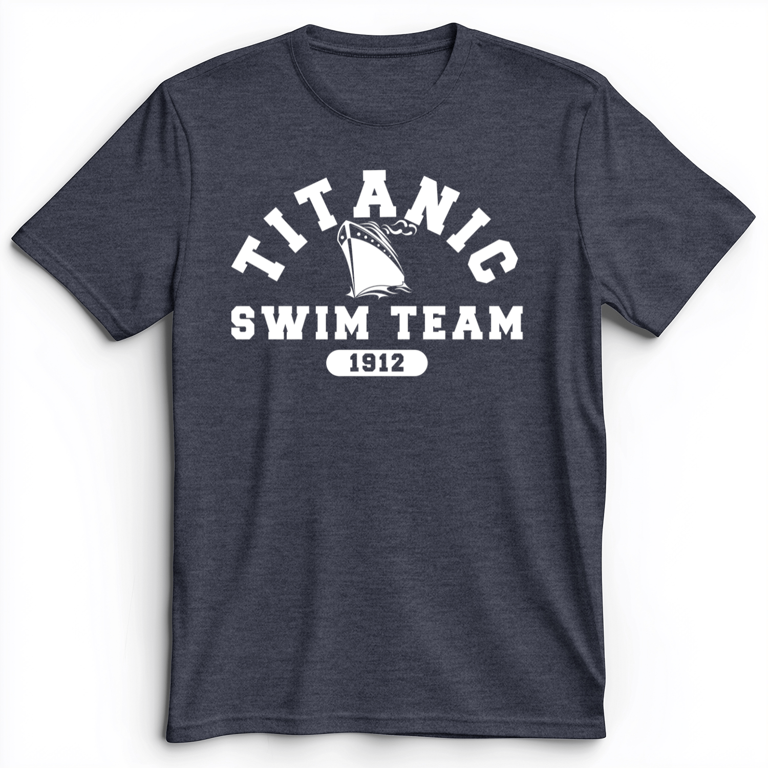 Titanic Swim Team Premium Tee Heather Navy / S