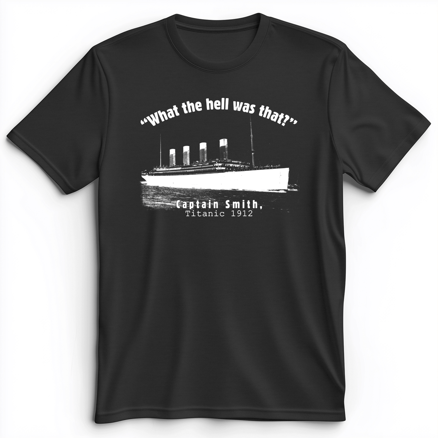 Titanic What The Hell Was That Premium Tee Dark Grey Heather / S