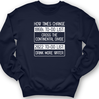 To-Do List Crewneck Navy / S