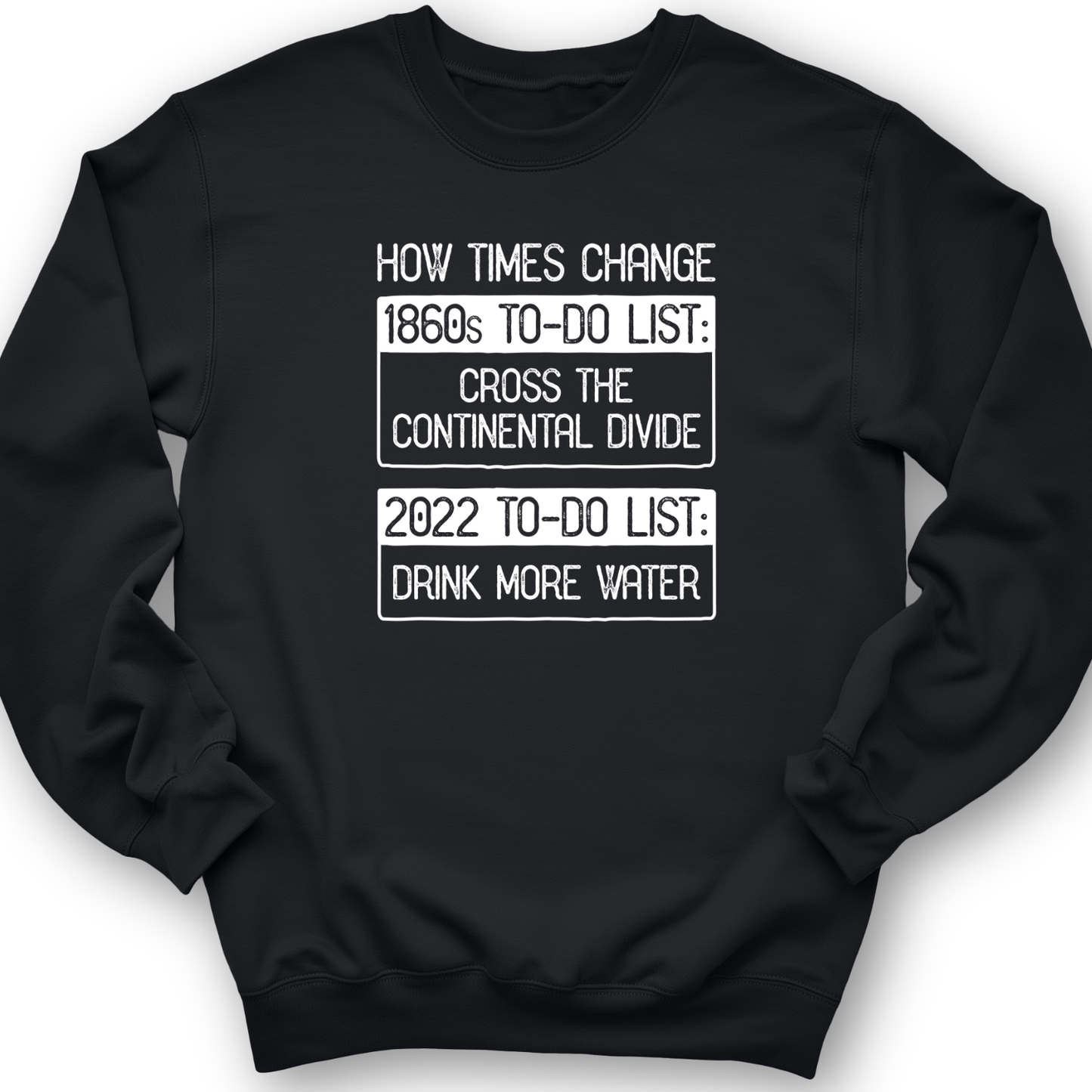 To-Do List Crewneck Black / S
