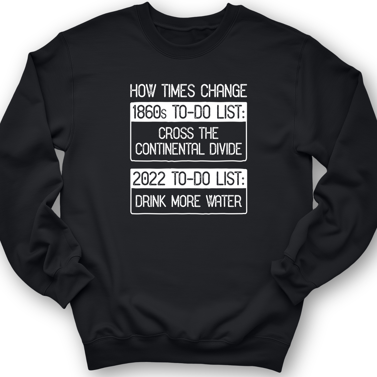 To-Do List Crewneck Black / S
