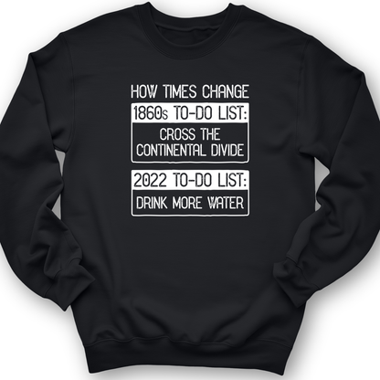 To-Do List Crewneck Black / S