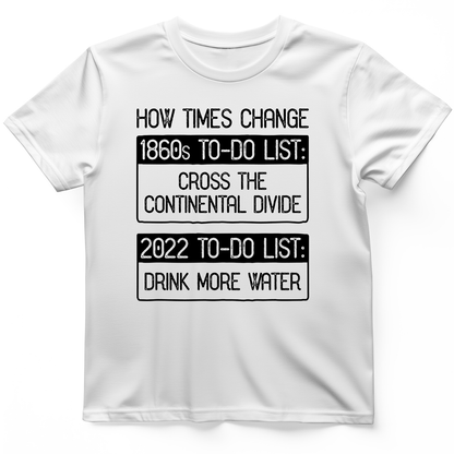 To-Do List T-Shirt White / S