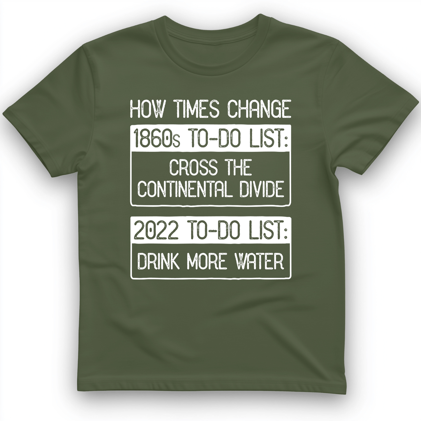 To-Do List T-Shirt Military Green / S