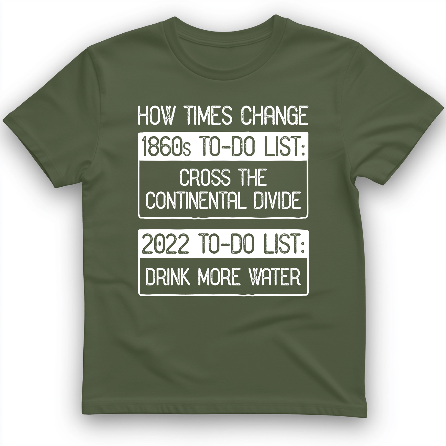To-Do List T-Shirt Military Green / S
