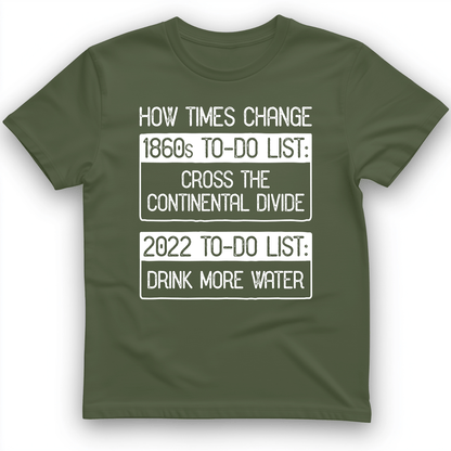 To-Do List T-Shirt Military Green / S
