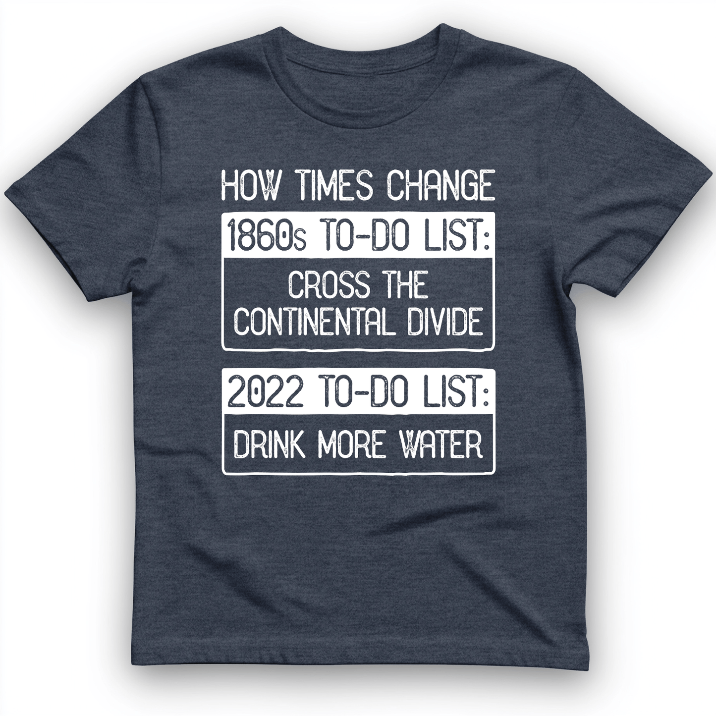 To-Do List T-Shirt Heather Navy / S