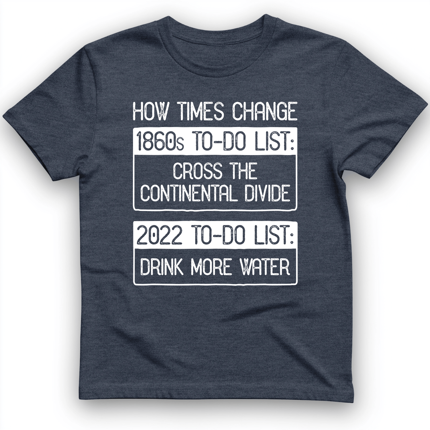 To-Do List T-Shirt Heather Navy / S