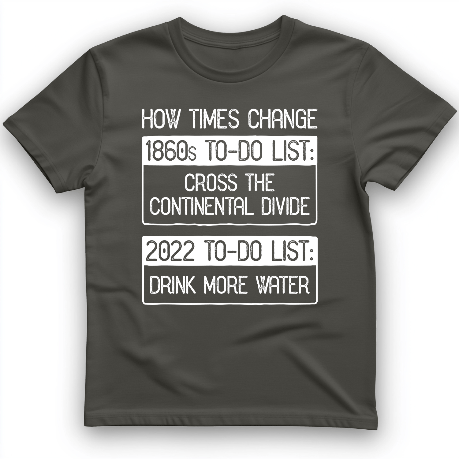 To-Do List T-Shirt Charcoal / S