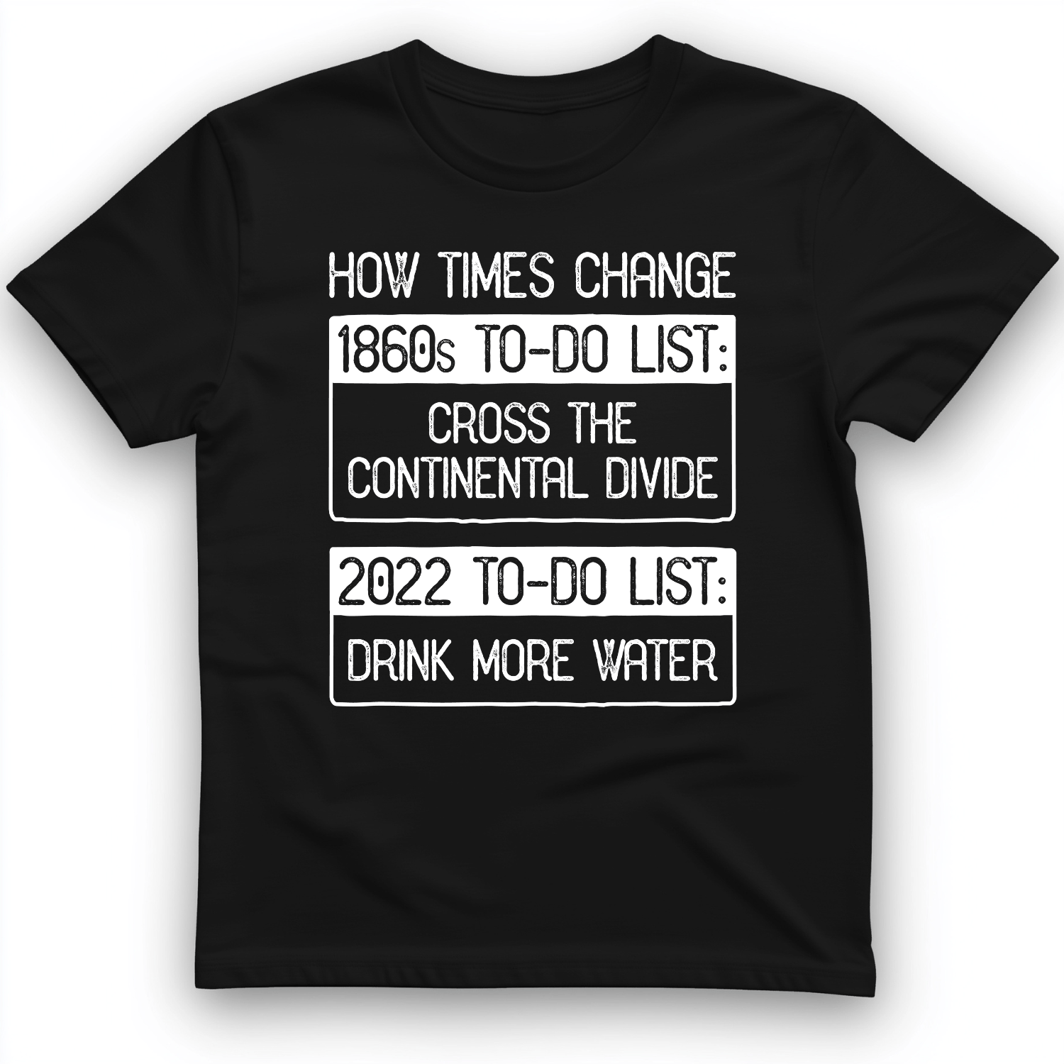 To-Do List T-Shirt Black / S