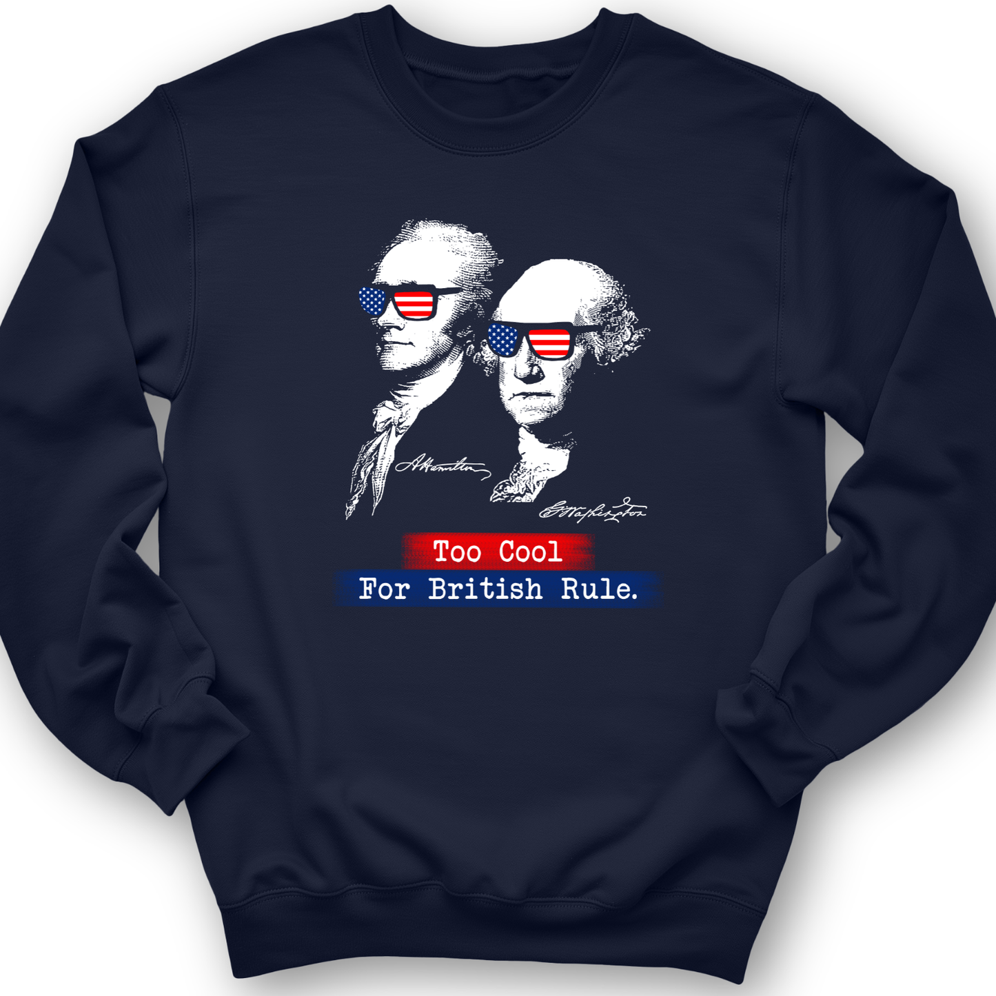 Too Cool For British Rule Crewneck Navy / S