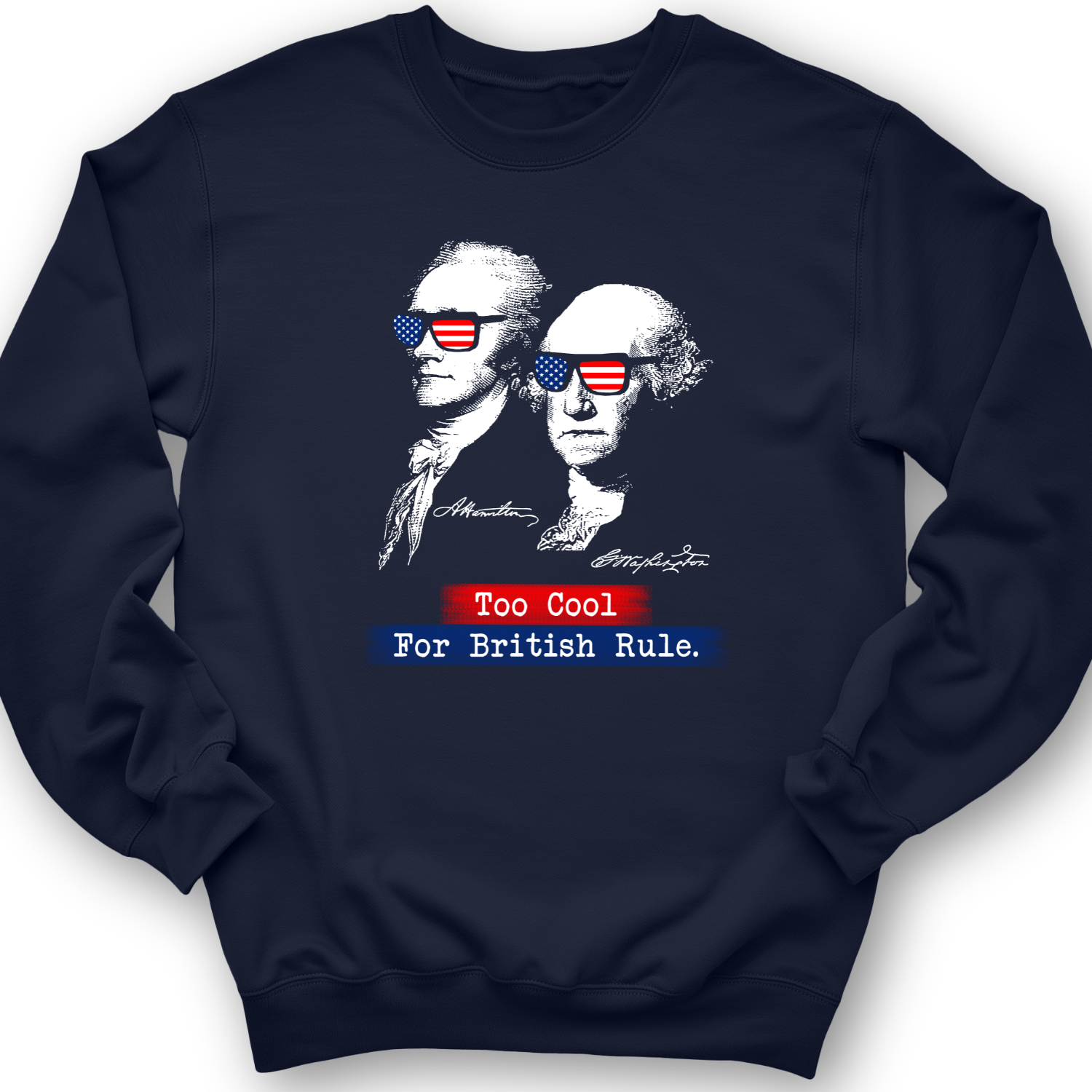 Too Cool For British Rule Crewneck Navy / S
