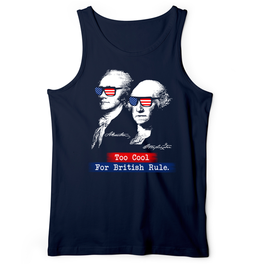 Too Cool For British Rule Tank Navy / XS