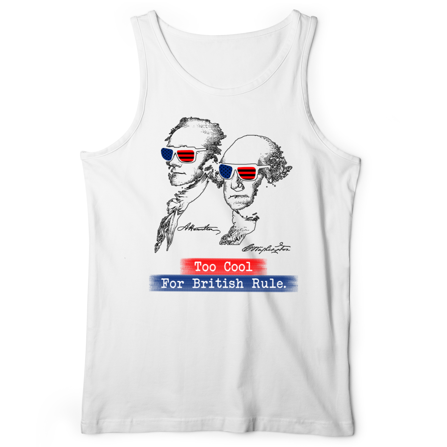 Too Cool For British Rule Tank White / XS