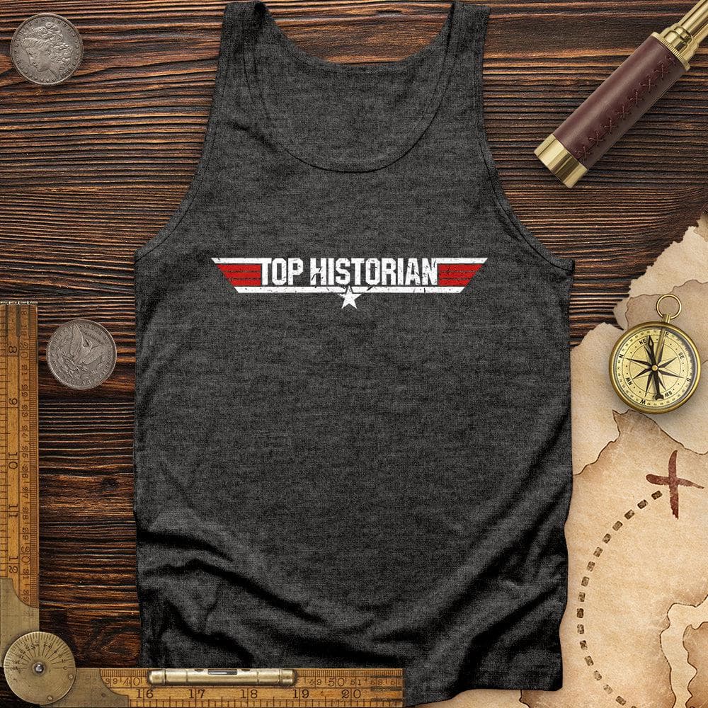 Top Historian Like Top Gun Tank Charcoal Black TriBlend / XS