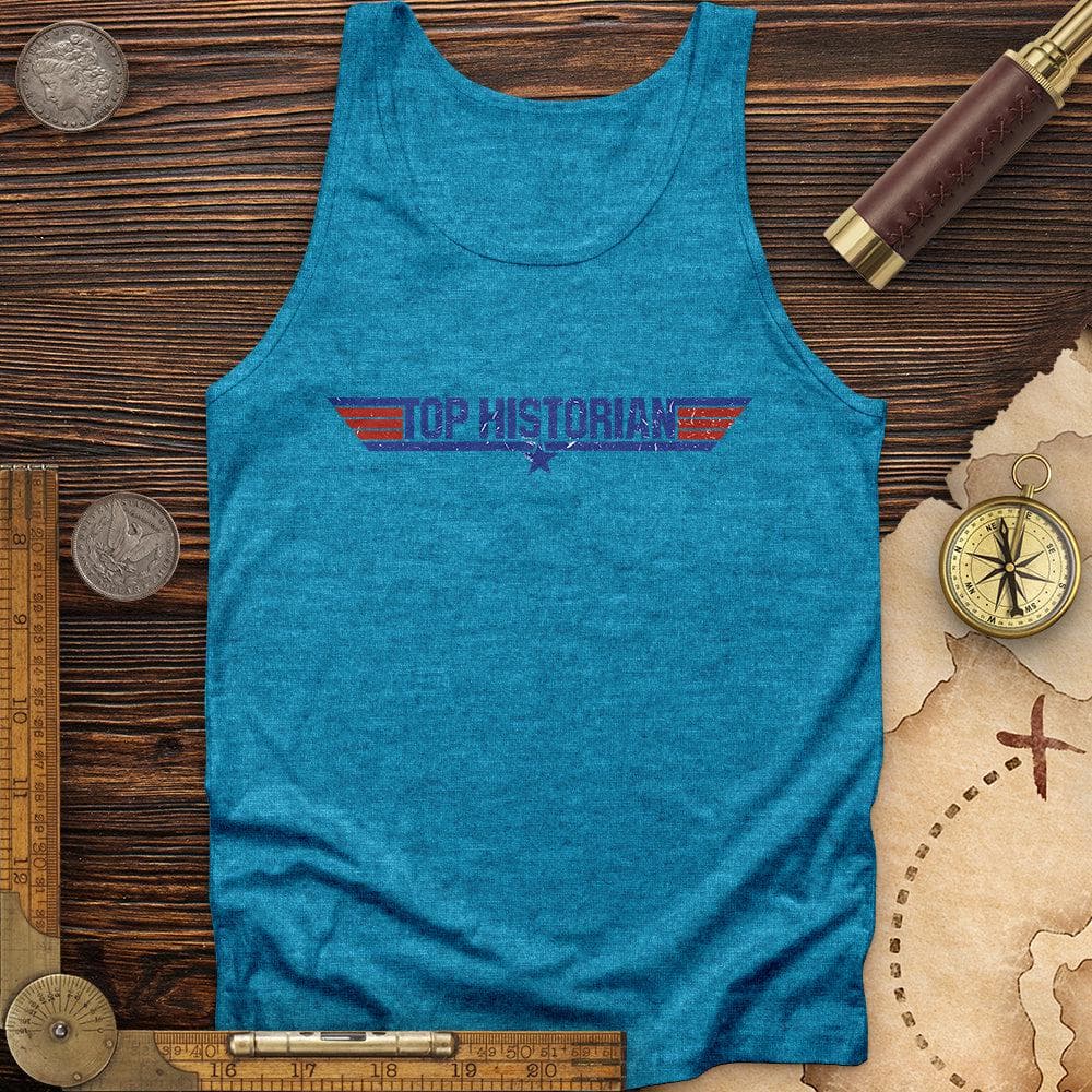 Top Historian Like Top Gun Tank Aqua TriBlend / XS