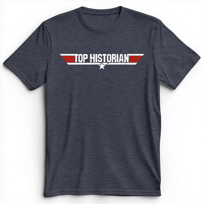Top Historian Premium Tee Heather Navy / S
