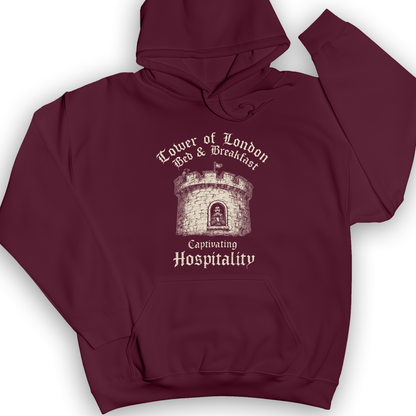 Tower of London Hoodie Maroon / S