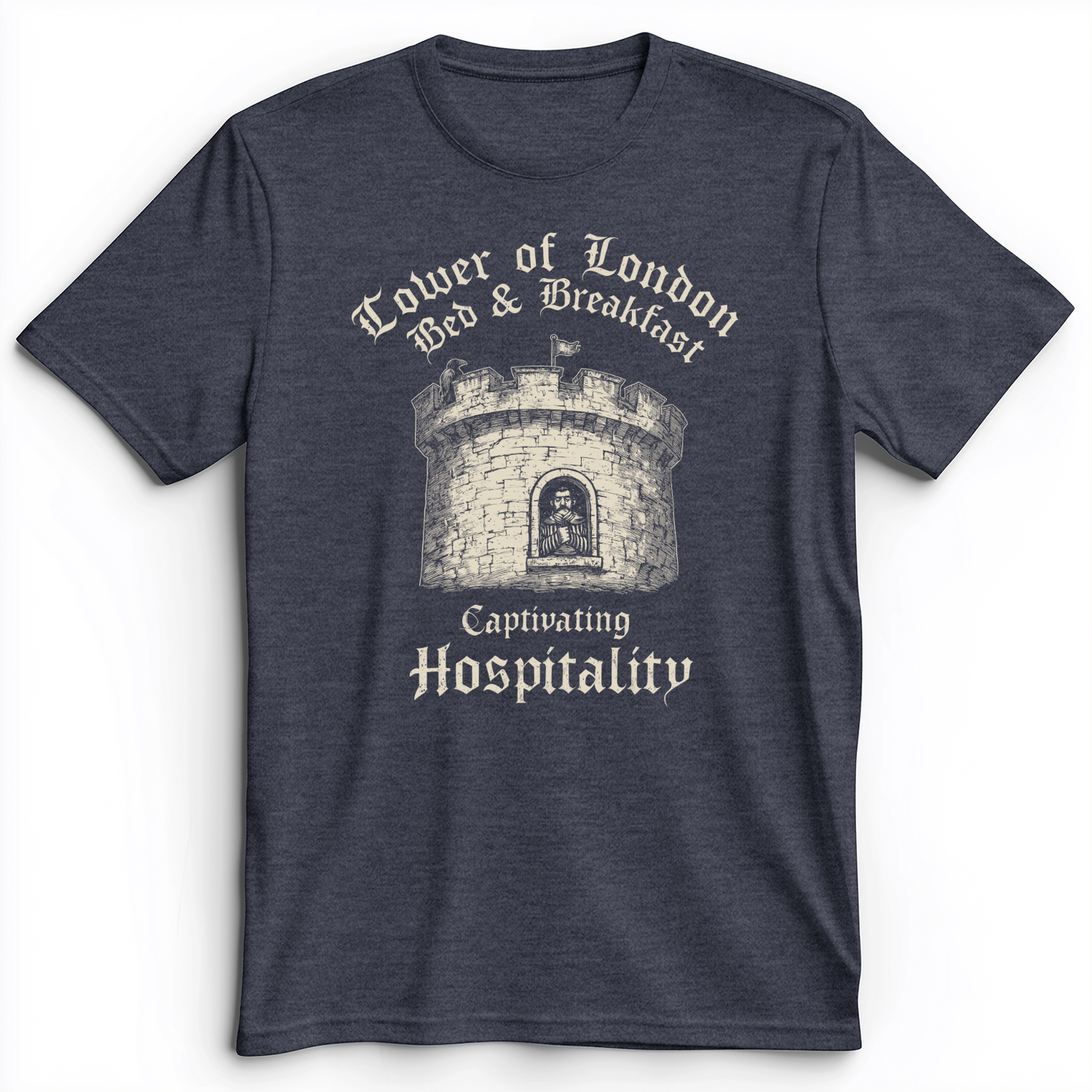 Tower of London Premium Tee Heather Navy / S