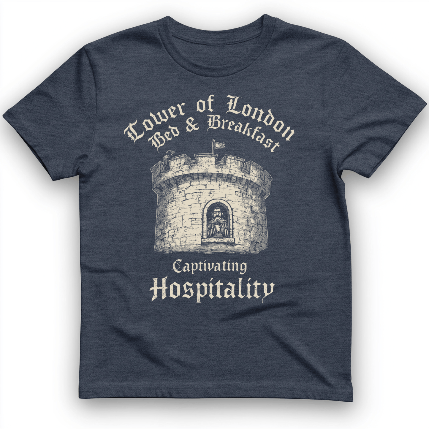 Tower of London T-Shirt Heather Navy / S