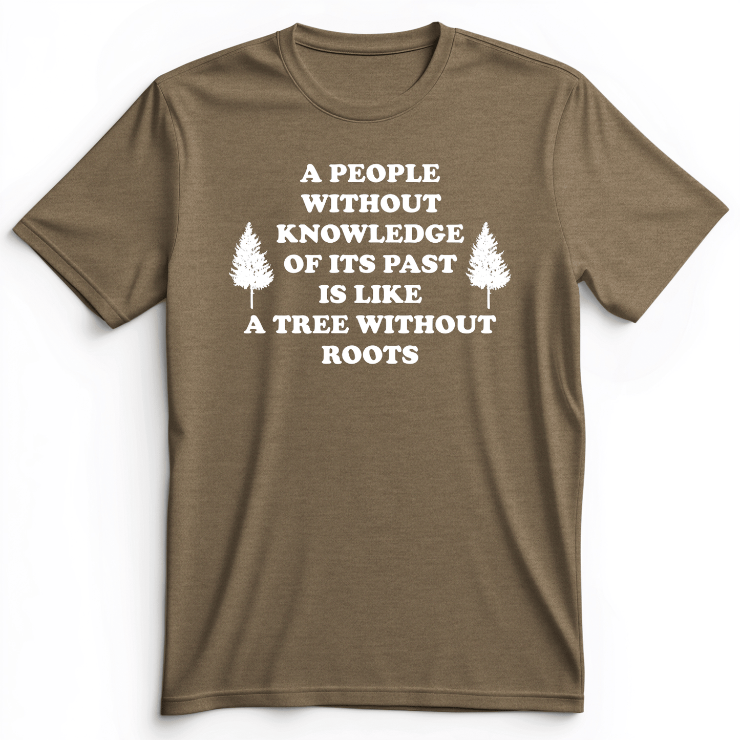 Tree Without Roots Premium Tee Heather Olive / S
