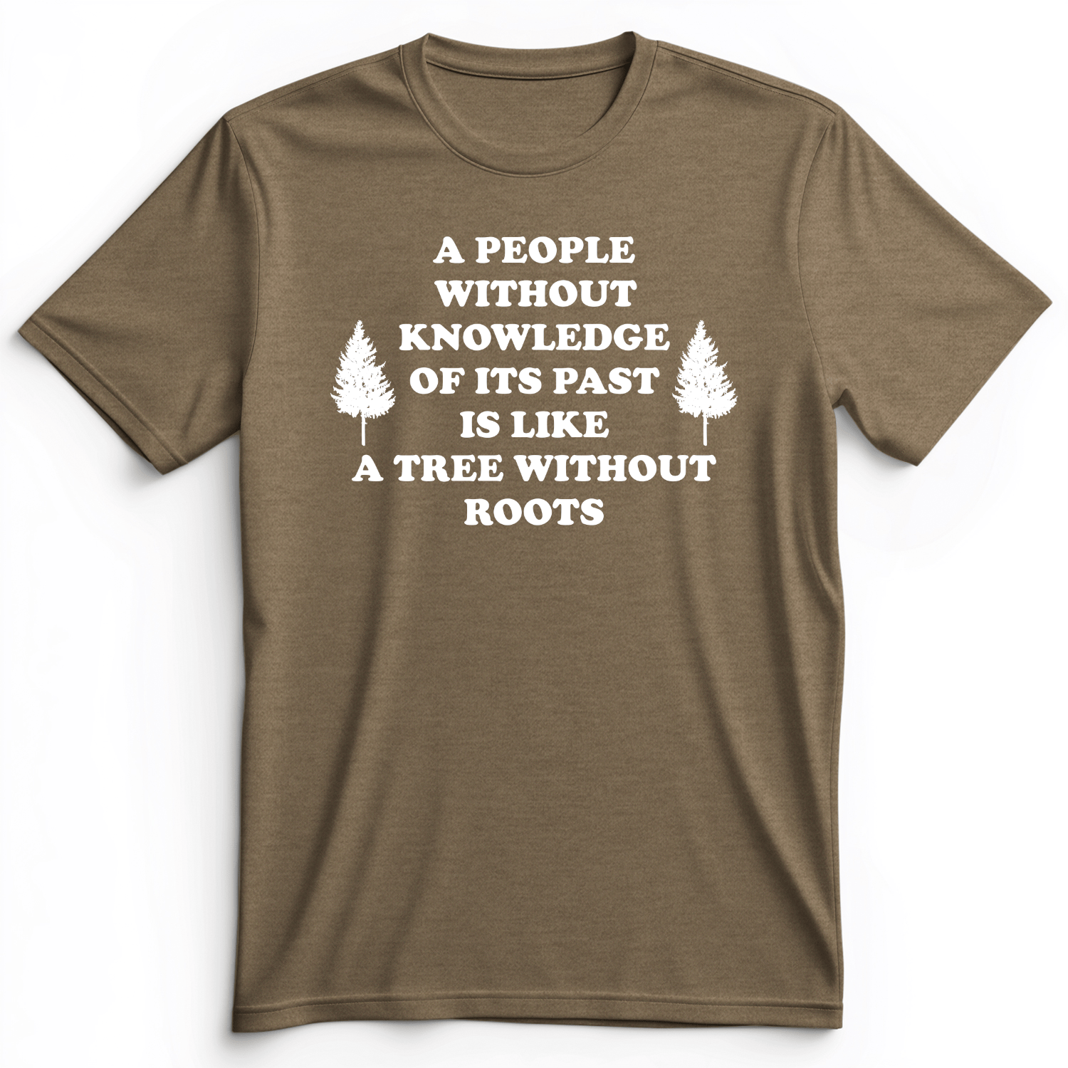 Tree Without Roots Premium Tee Heather Olive / S