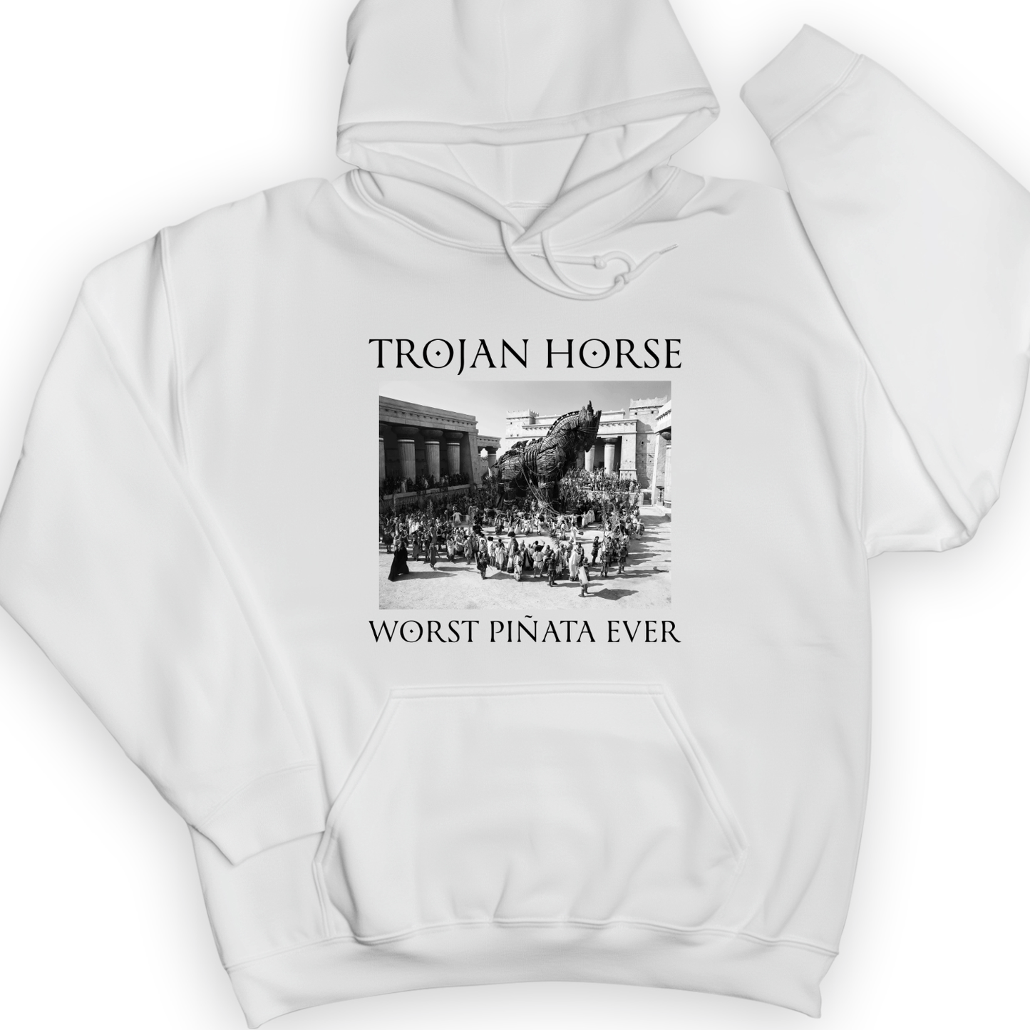 Trojan Horse Pinata Hoodie White / S