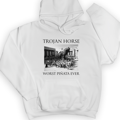 Trojan Horse Pinata Hoodie White / S