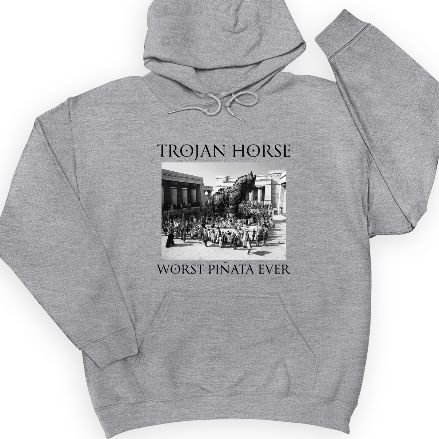 Trojan Horse Pinata Hoodie Sport Grey / S