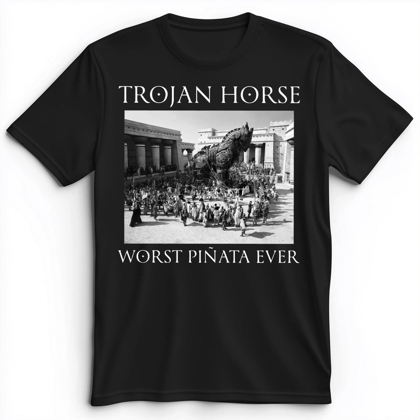 Trojan Horse Pinata Premium Tee Black / S