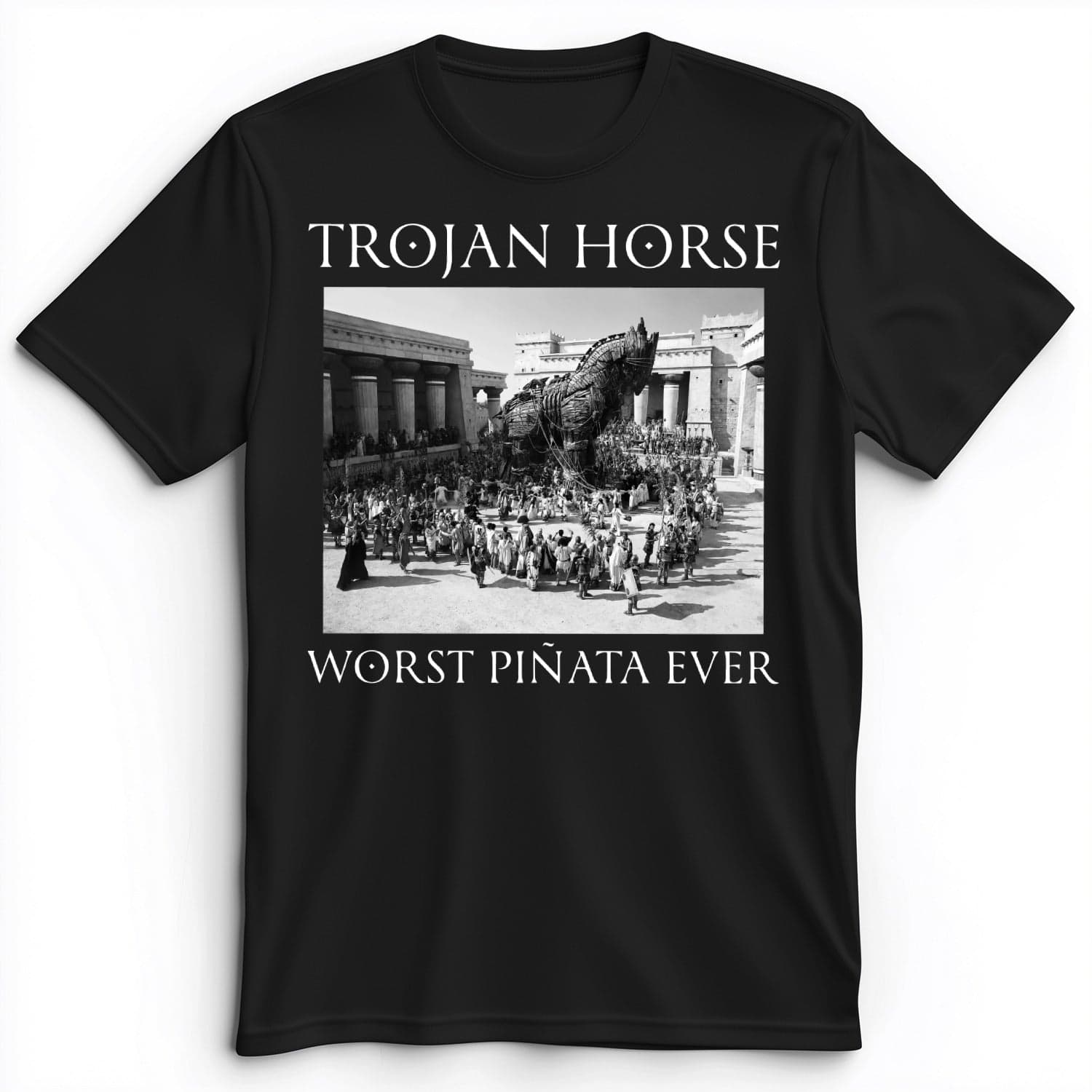 Trojan Horse Pinata Premium Tee Black / S