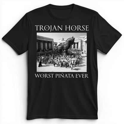 Trojan Horse Pinata Premium Tee Black / S
