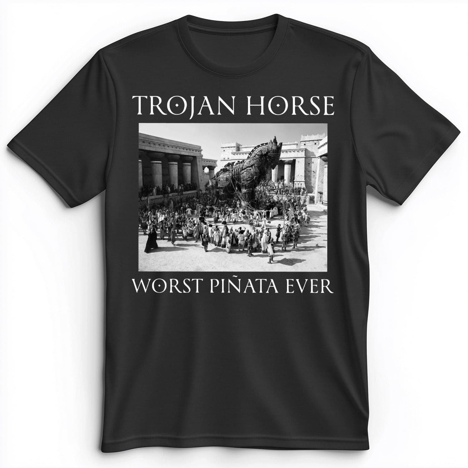 Trojan Horse Pinata Premium Tee Dark Grey Heather / S