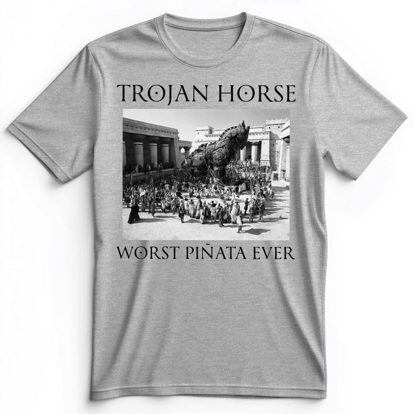 Trojan Horse Pinata Premium Tee Athletic Heather / S