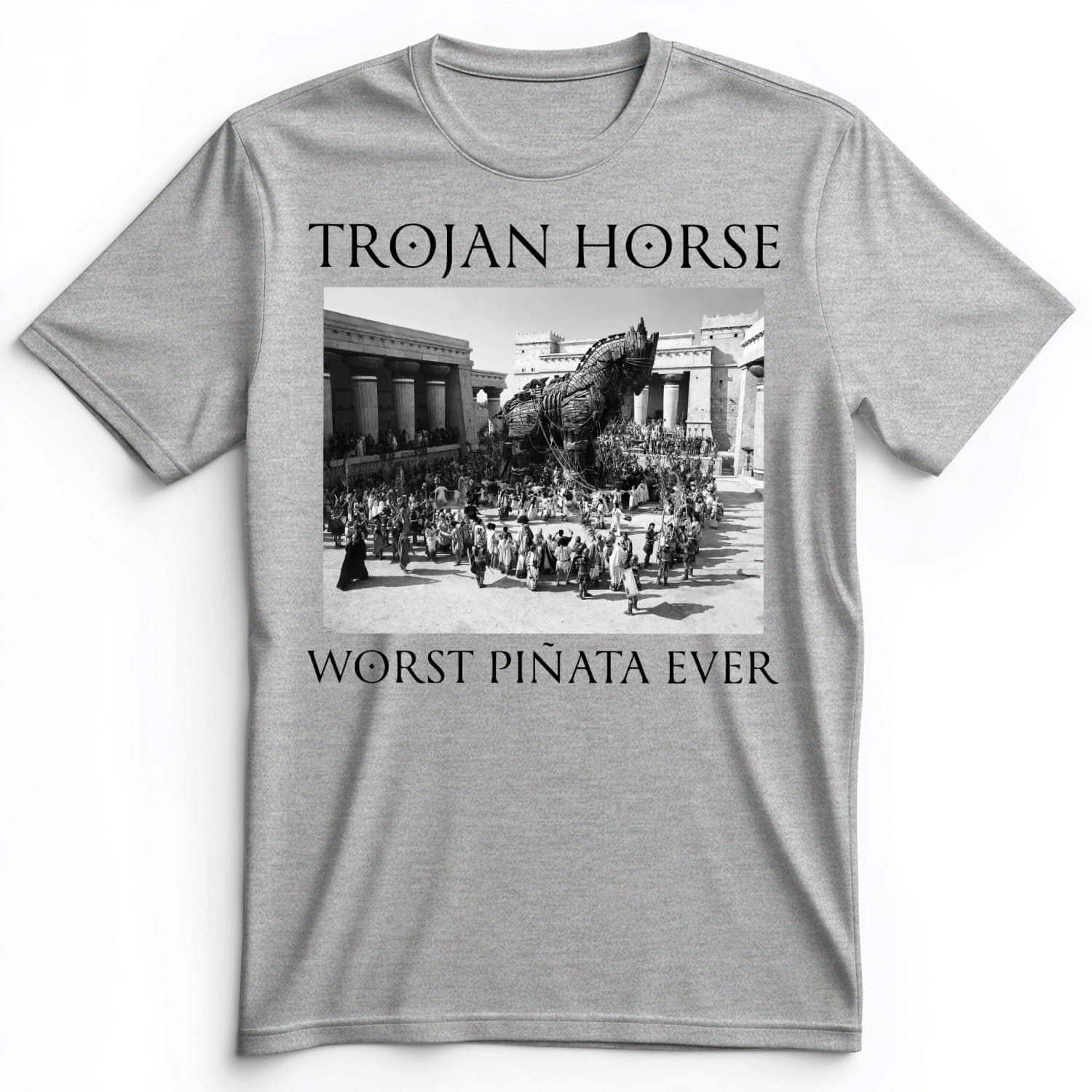 Trojan Horse Pinata Premium Tee Athletic Heather / S