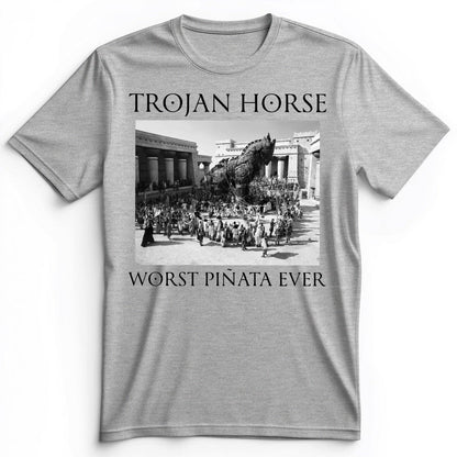 Trojan Horse Pinata Premium Tee Athletic Heather / S