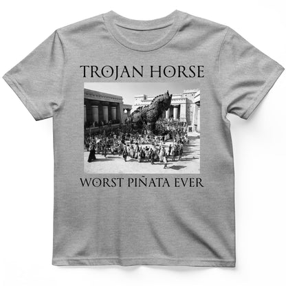 Trojan Horse Pinata T-Shirt Sport Grey / S