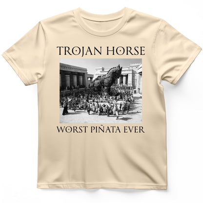 Trojan Horse Pinata T-Shirt Natural / S