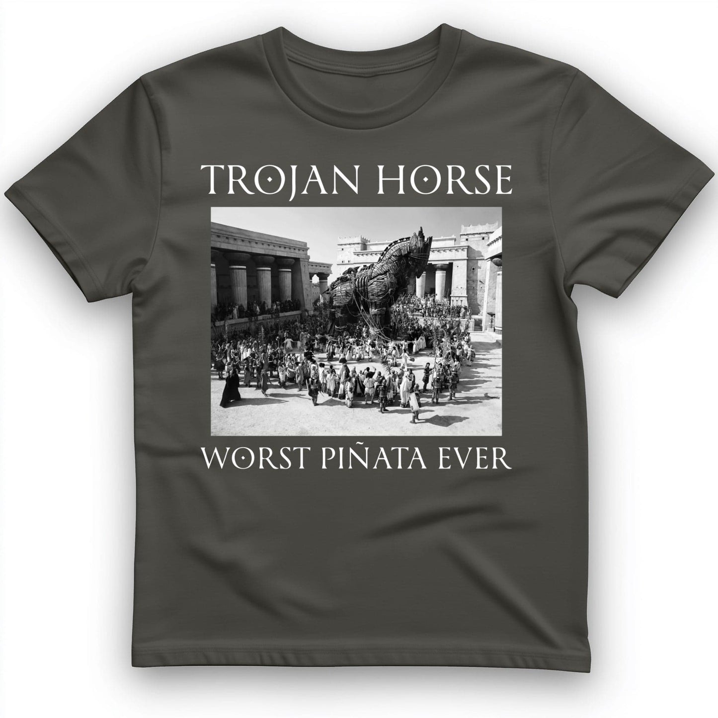 Trojan Horse Pinata T-Shirt Charcoal / S