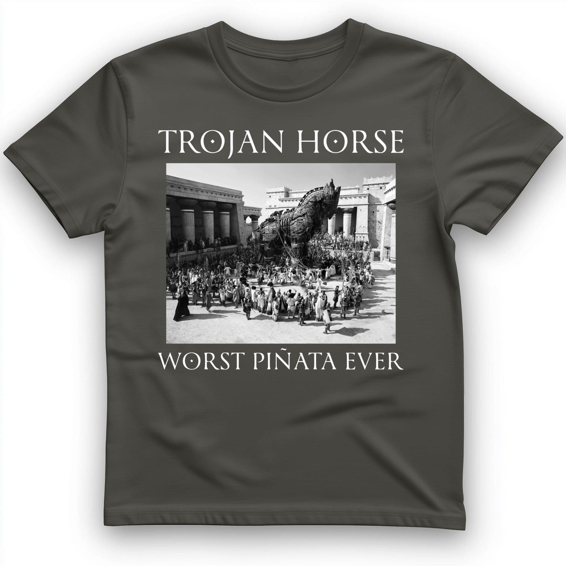 Trojan Horse Pinata T-Shirt Charcoal / S