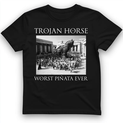 Trojan Horse Pinata T-Shirt Black / S