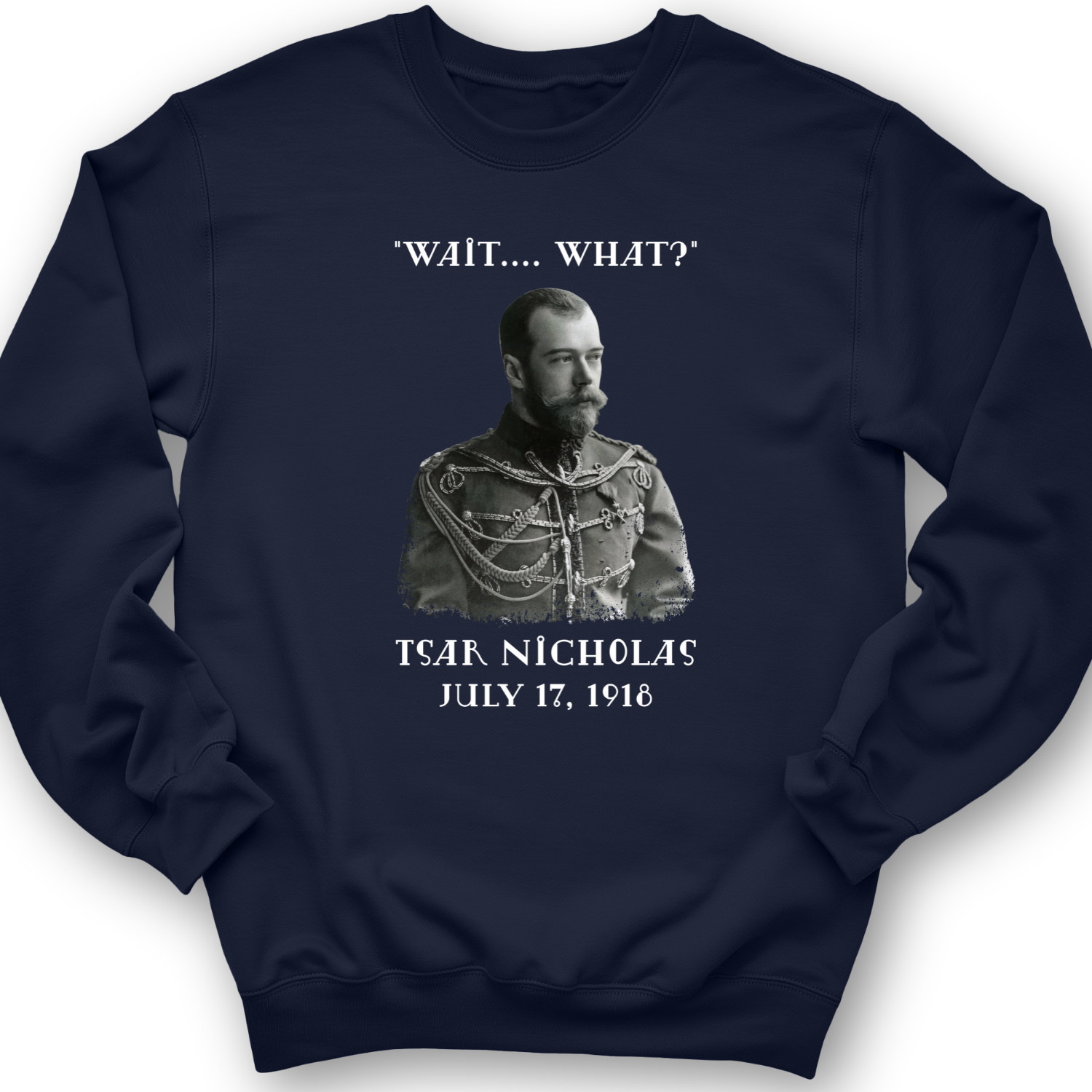 Tsar Nicholas II Crewneck Navy / S