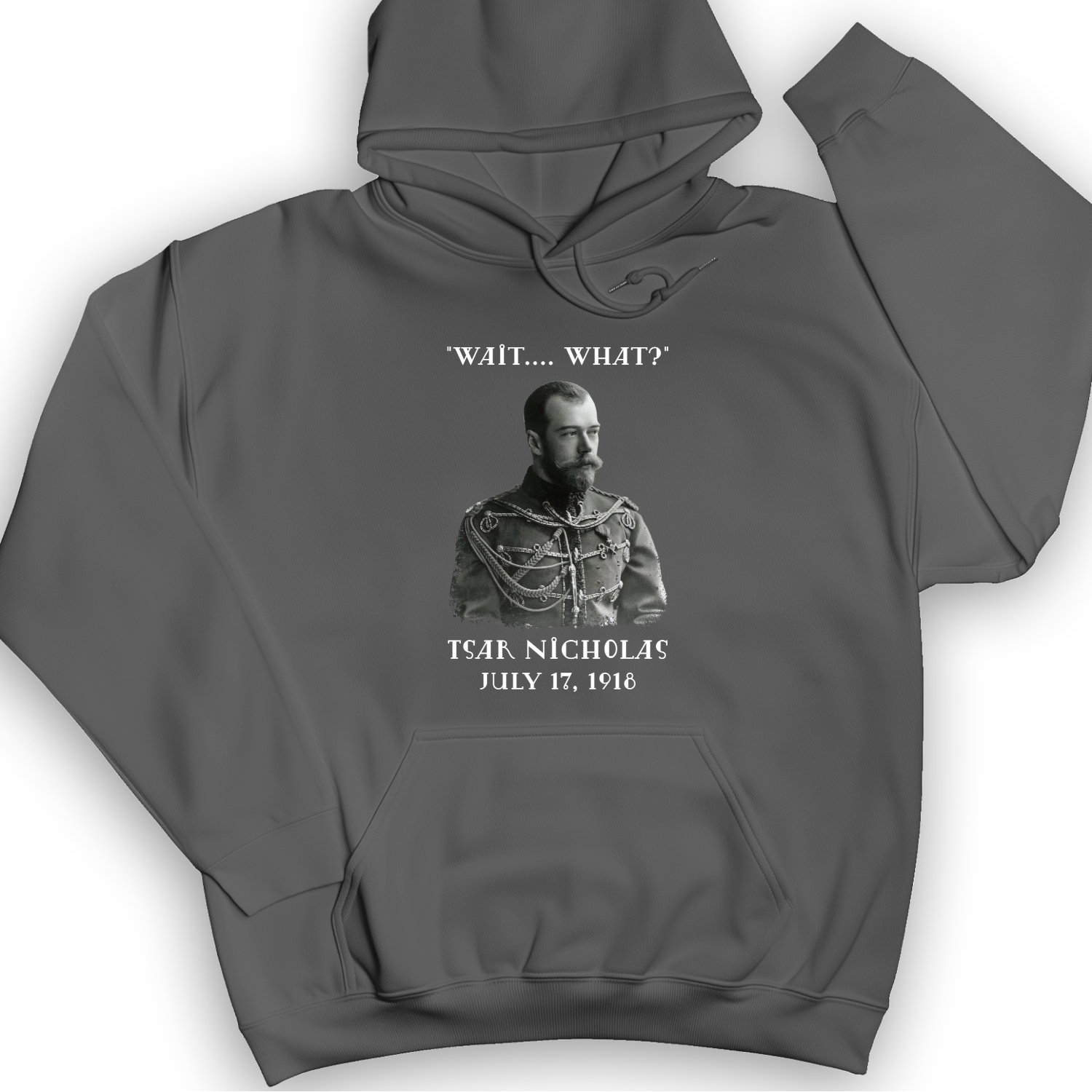 Tsar Nicholas II Hoodie Charcoal / S