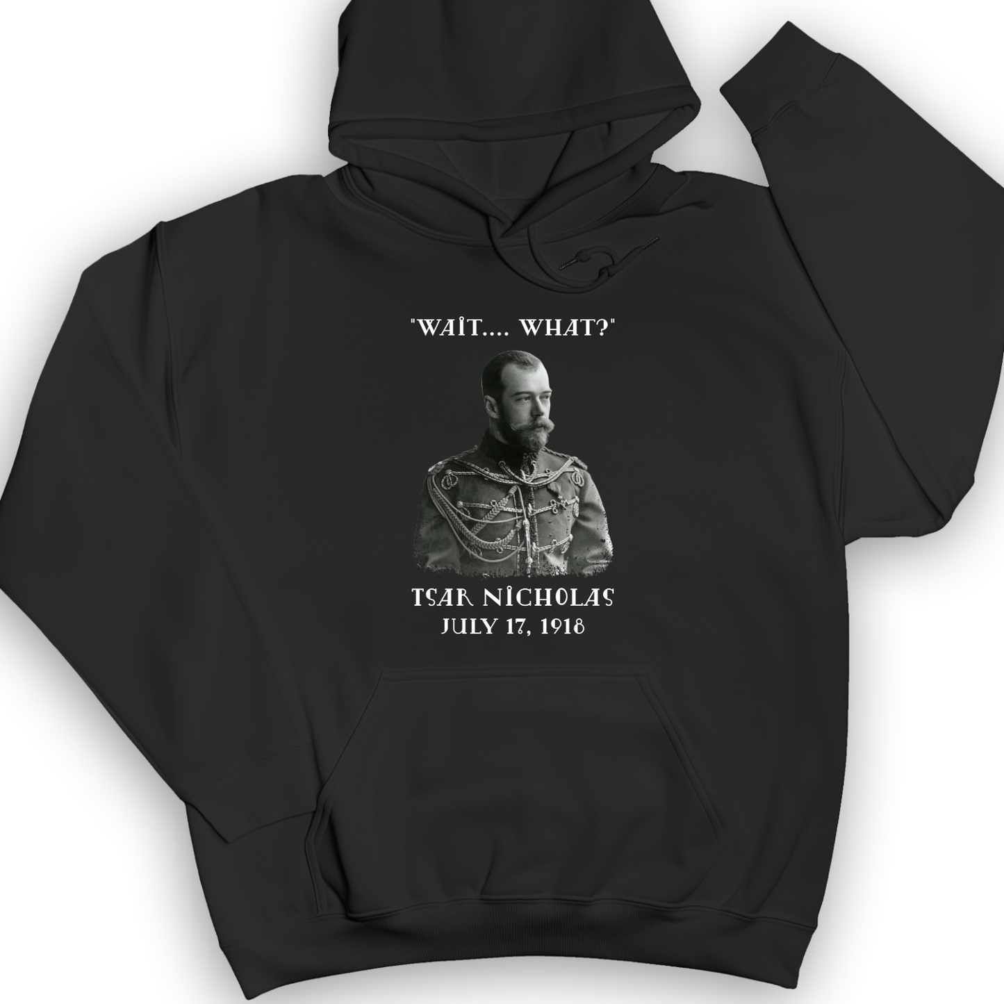 Tsar Nicholas II Hoodie Black / S