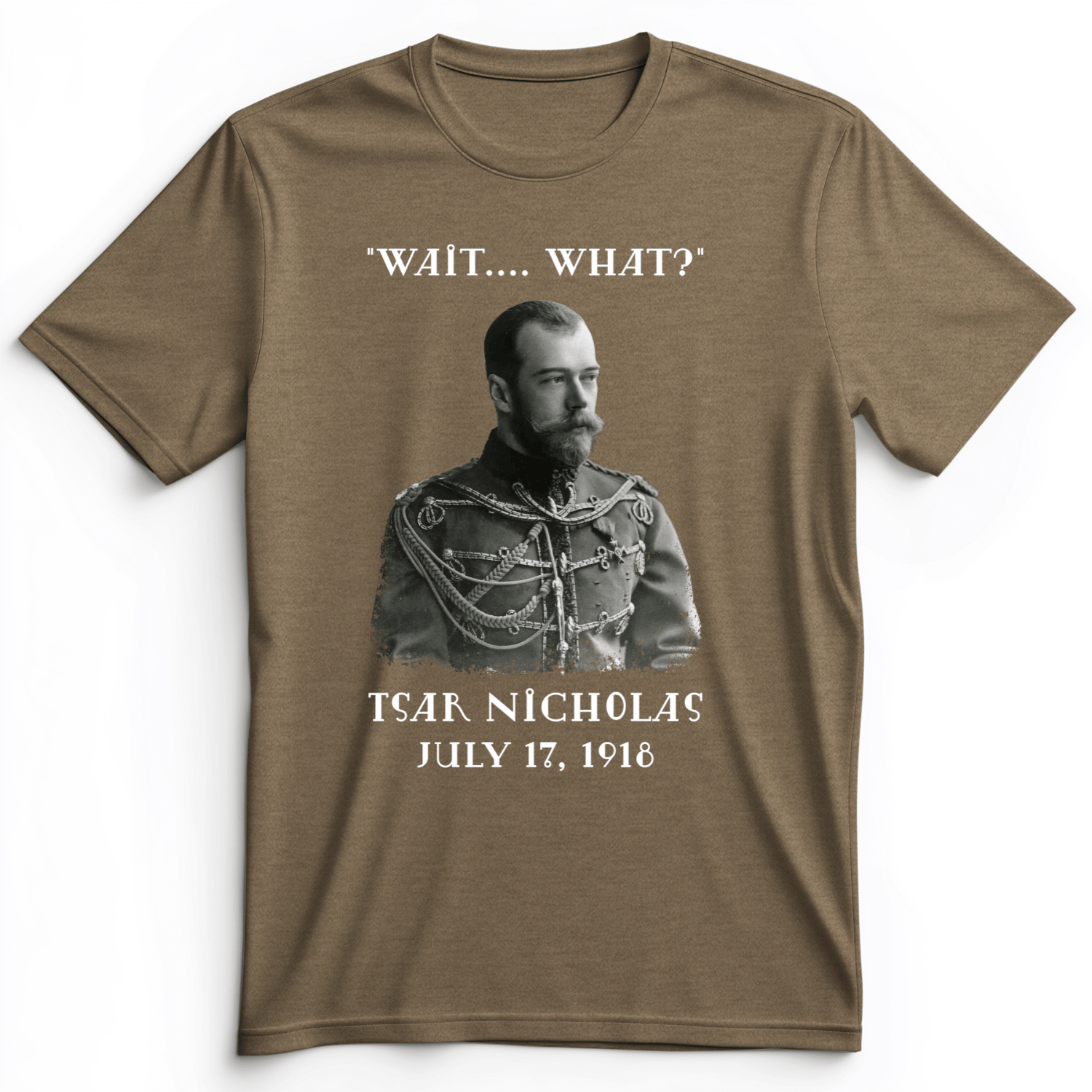 Tsar Nicholas II Premium Tee Heather Olive / S
