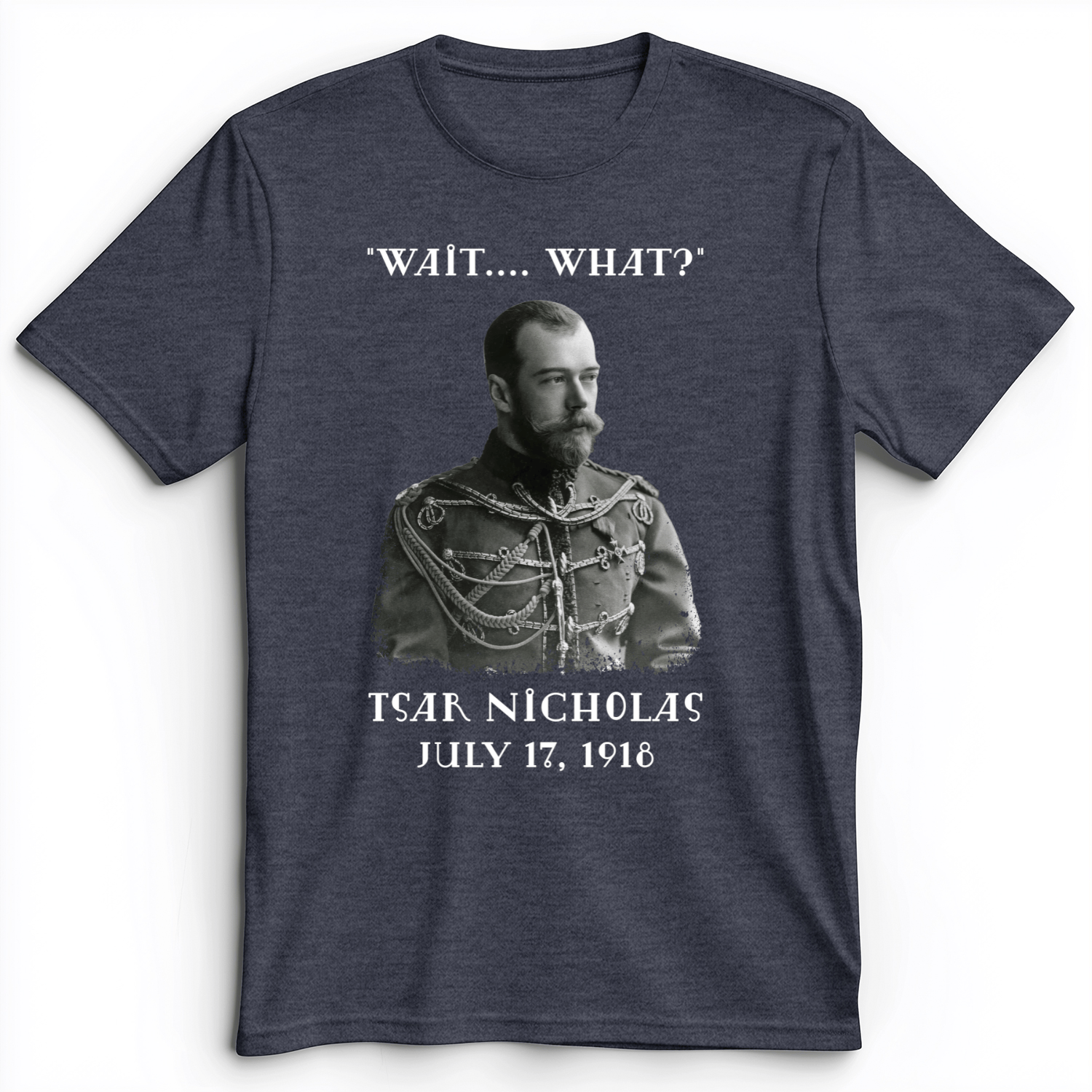 Tsar Nicholas II Premium Tee Heather Navy / S