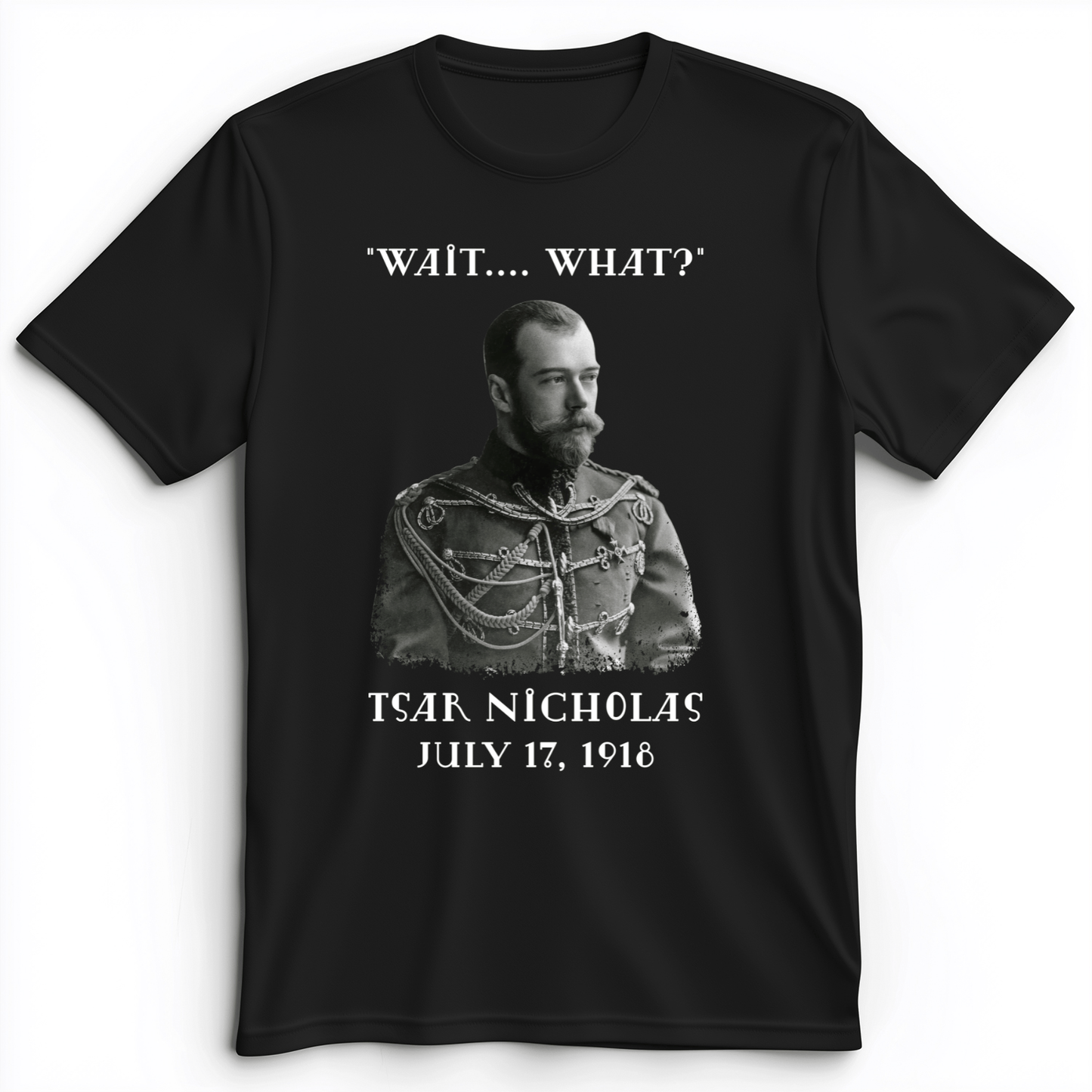 Tsar Nicholas II Premium Tee Black / S