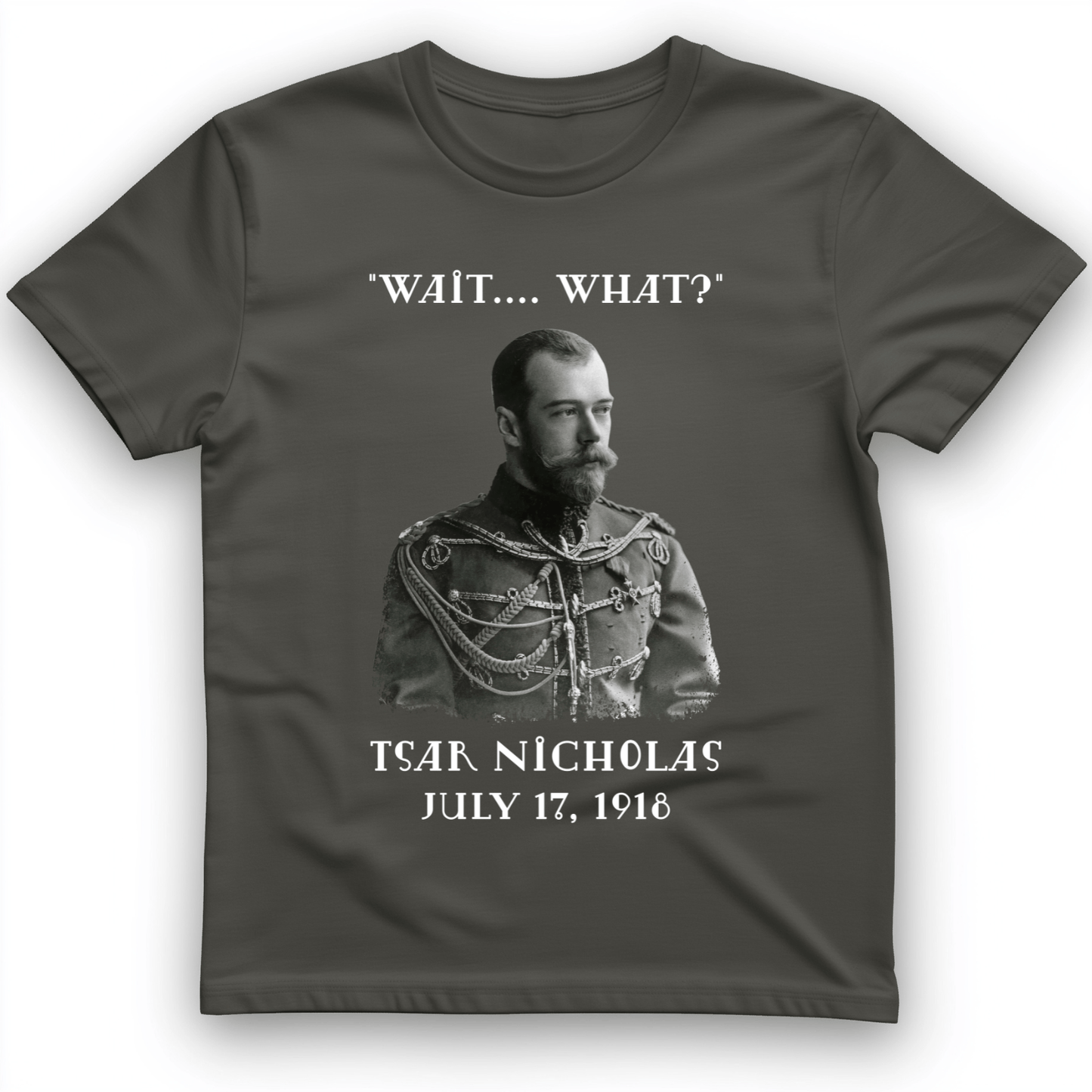 Tsar Nicholas II T-Shirt Charcoal / S