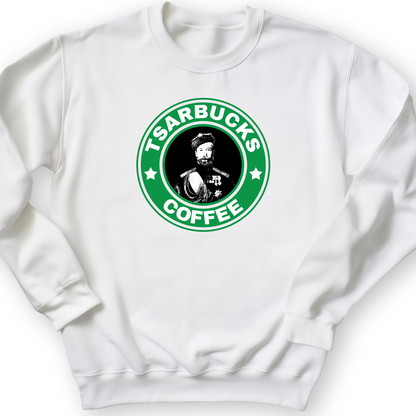 Tsarbucks Crewneck White / S